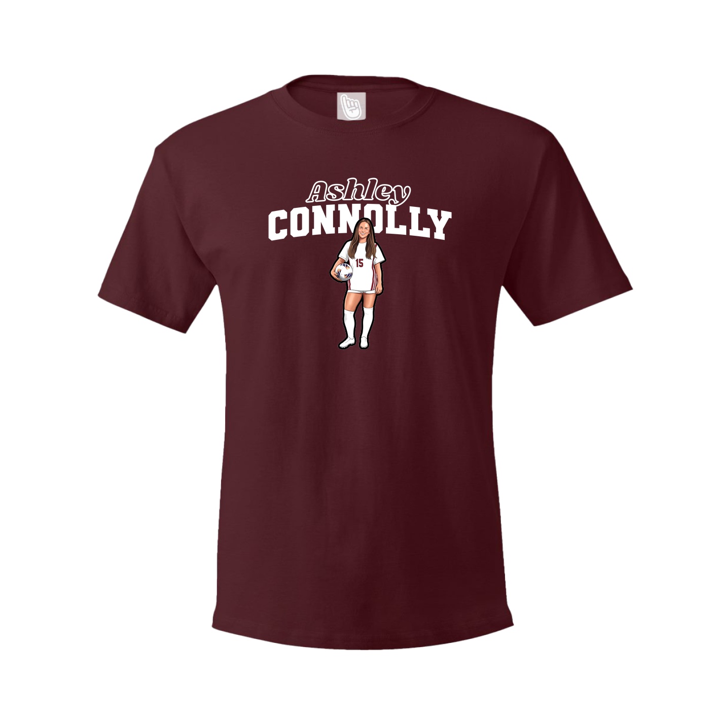 Youth Tee — Name Arch in Maroon