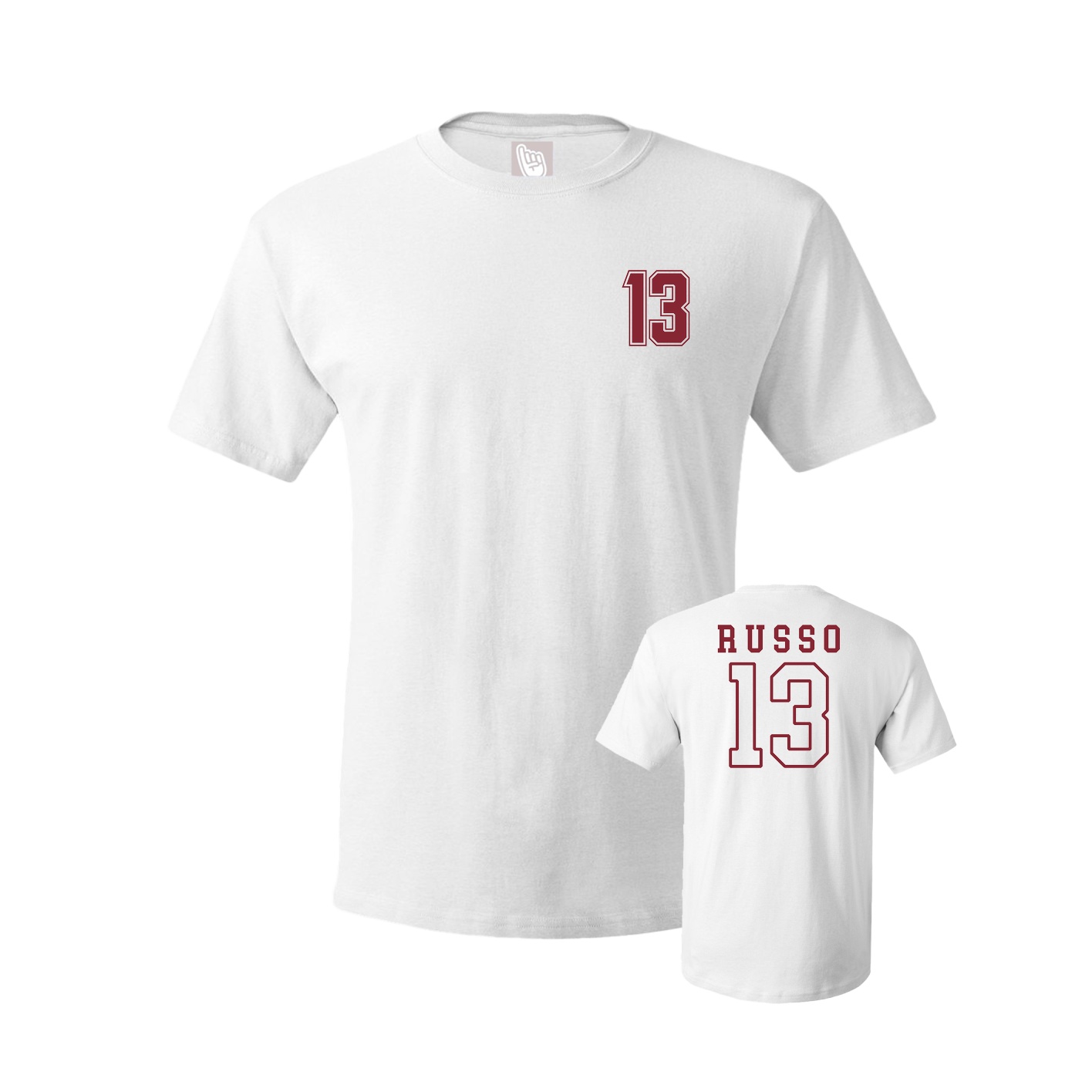 Youth Tee — Chest Back in White