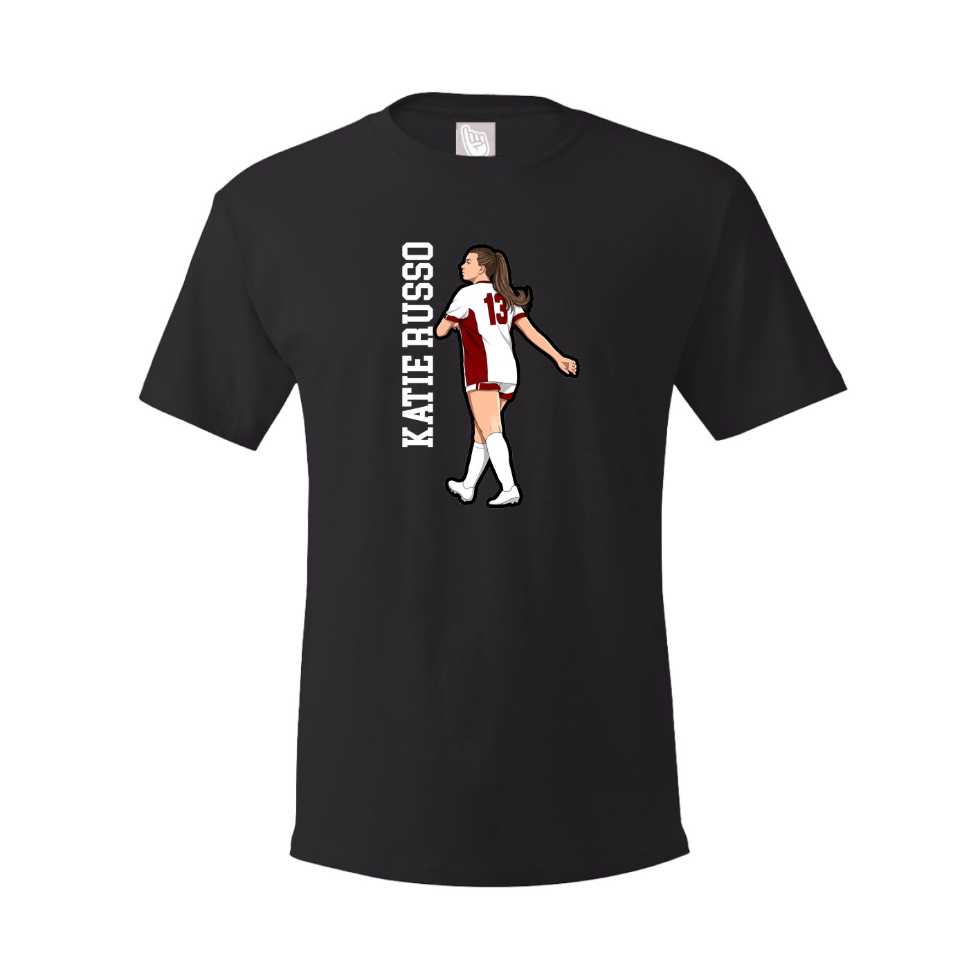 Tee — Name Vertical in Black