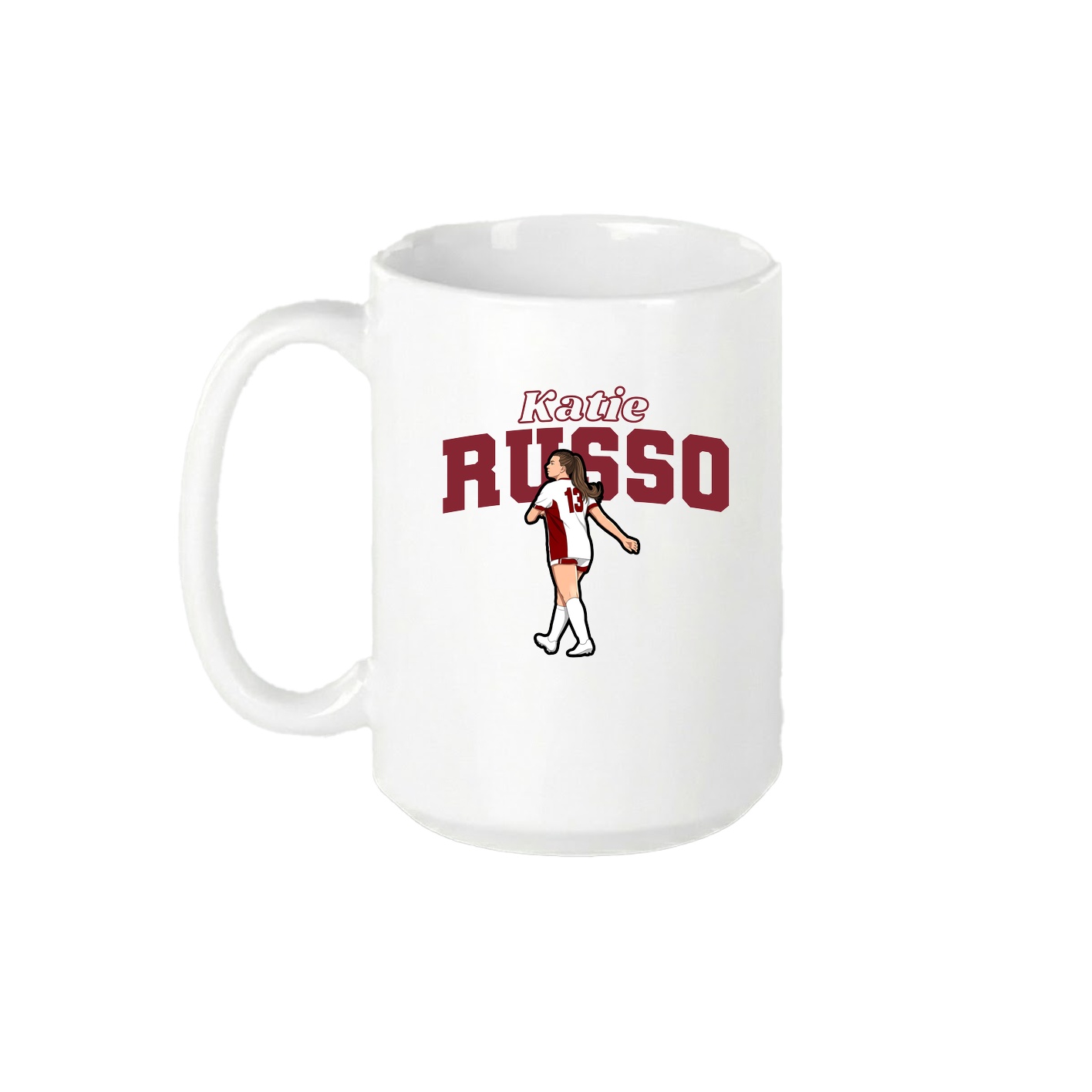 15oz Coffee Mug — Name Arch in White