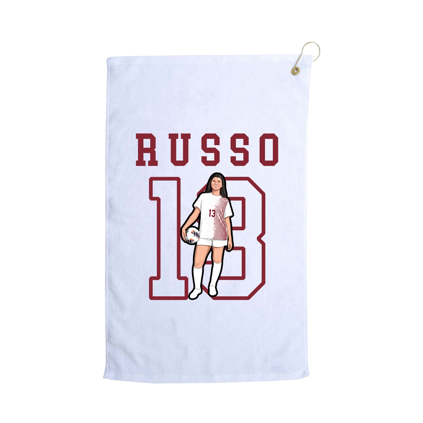 Golf Towel — Shirsey in White