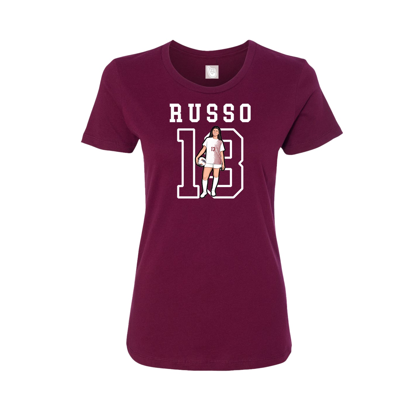 Fitted Women's Tee — Shirsey in Maroon