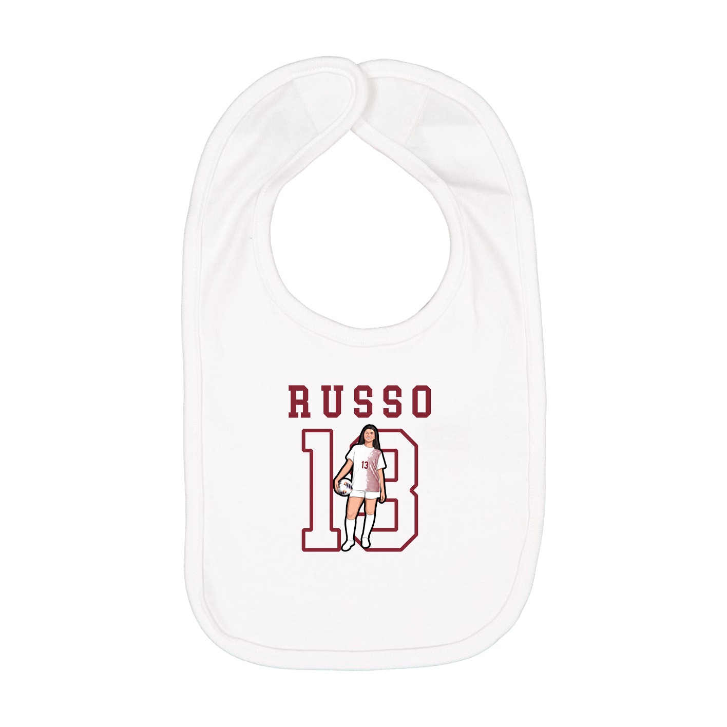 Infant Bib — Shirsey in White