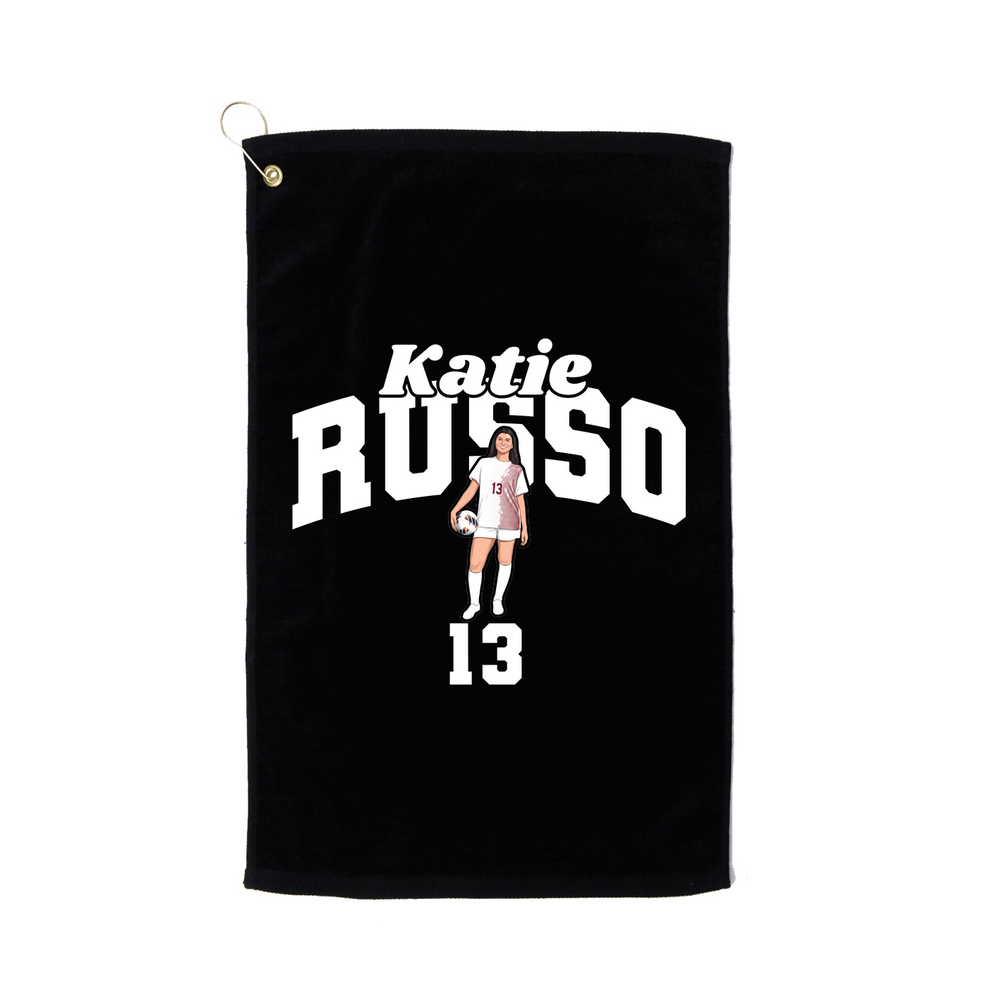 Golf Towel — Signature Arch in Black