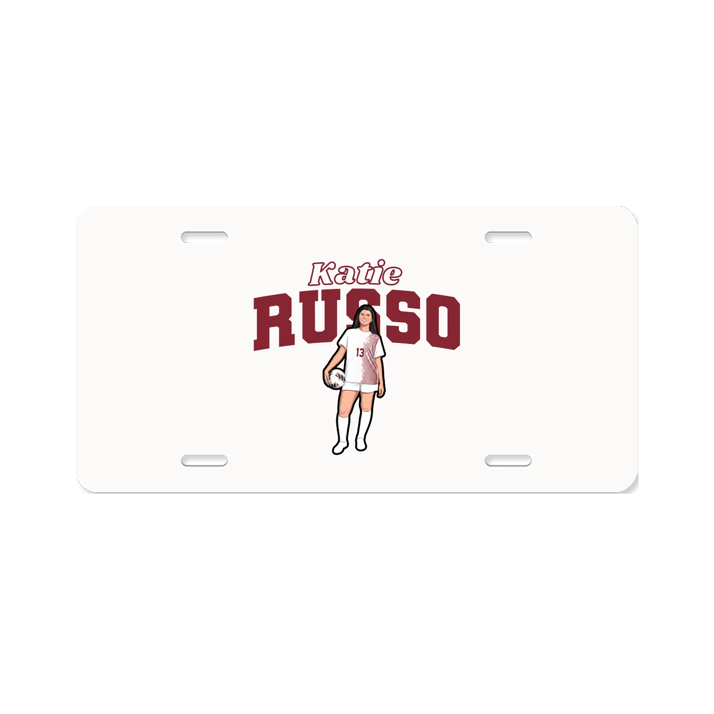 License Plate — Name Arch in Classic