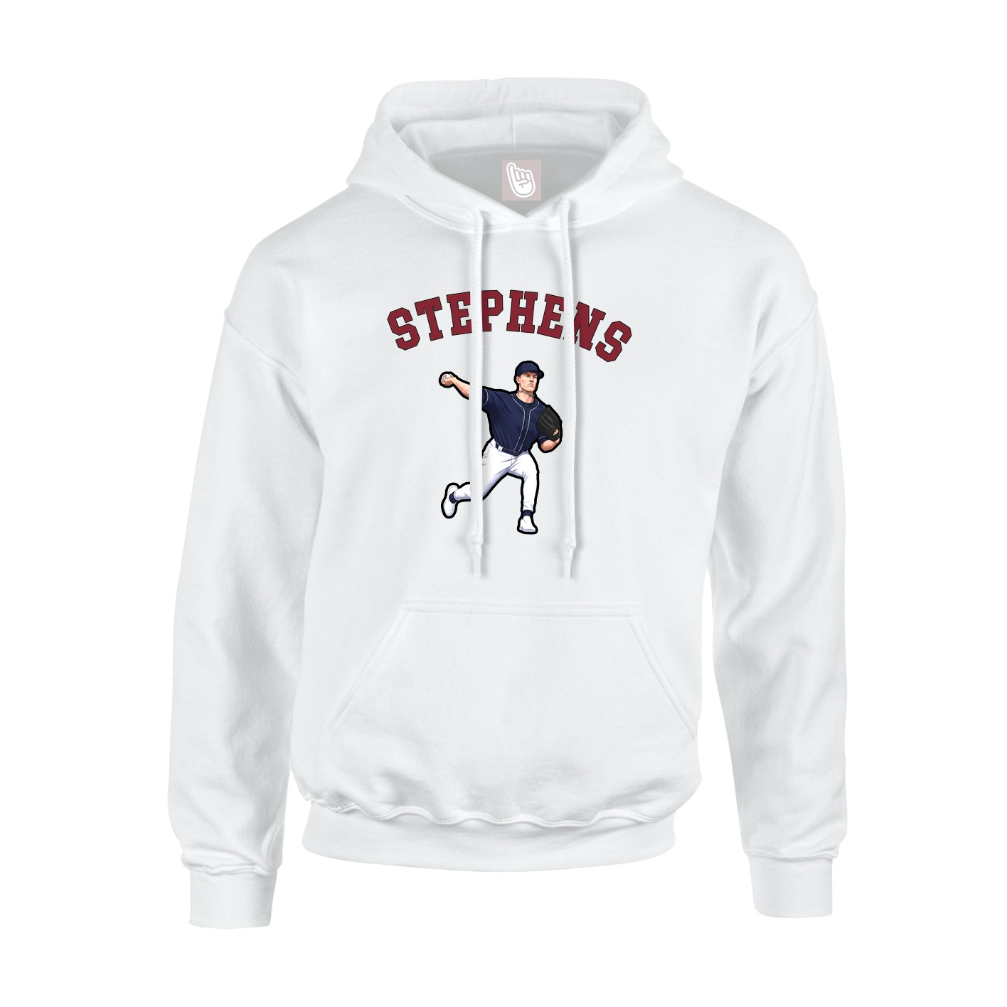 Youth Hoodie — Shirsey Arch in White