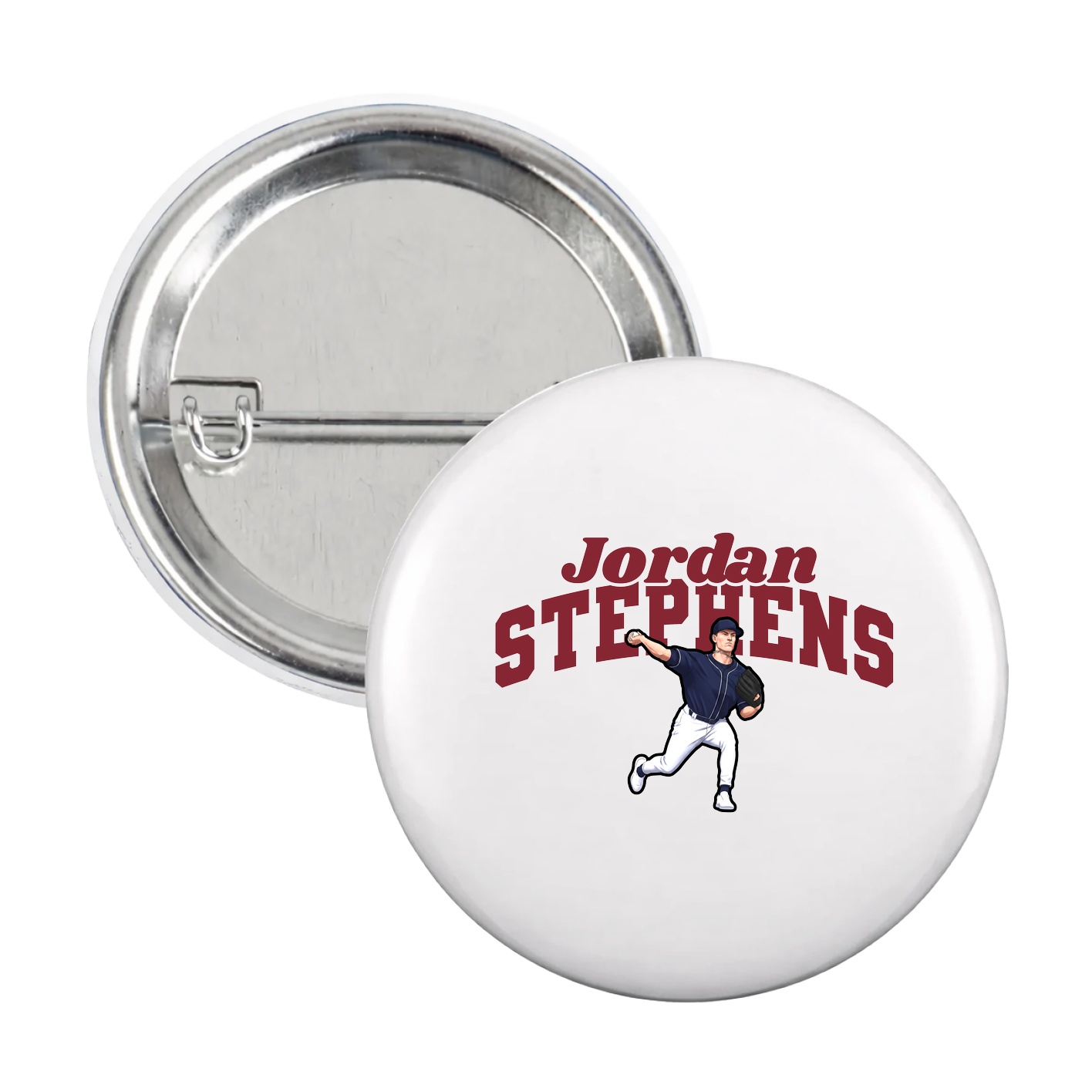 Game Day Button — Signature Arch in White