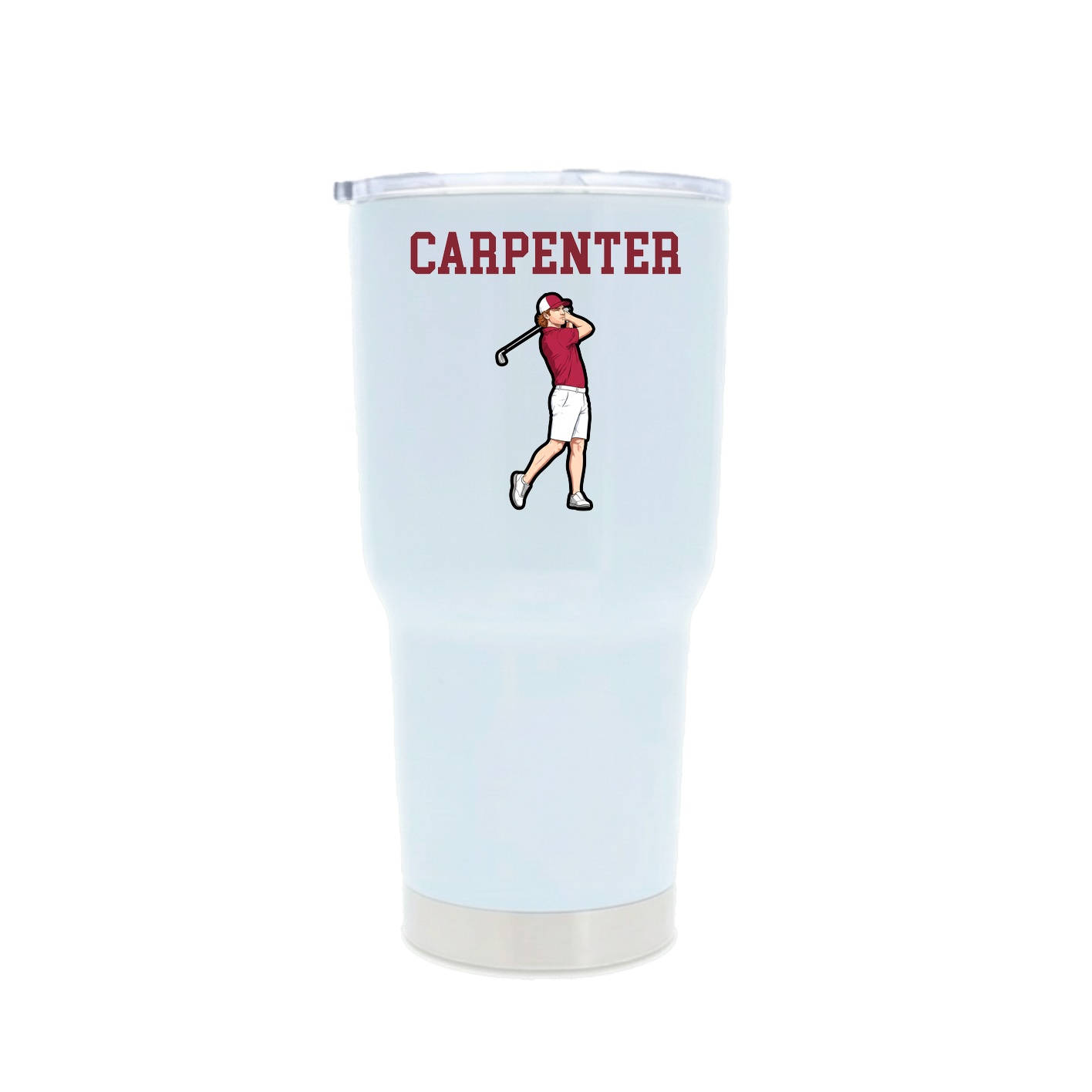 30oz Stainless Steel Tumbler — Shirsey in White