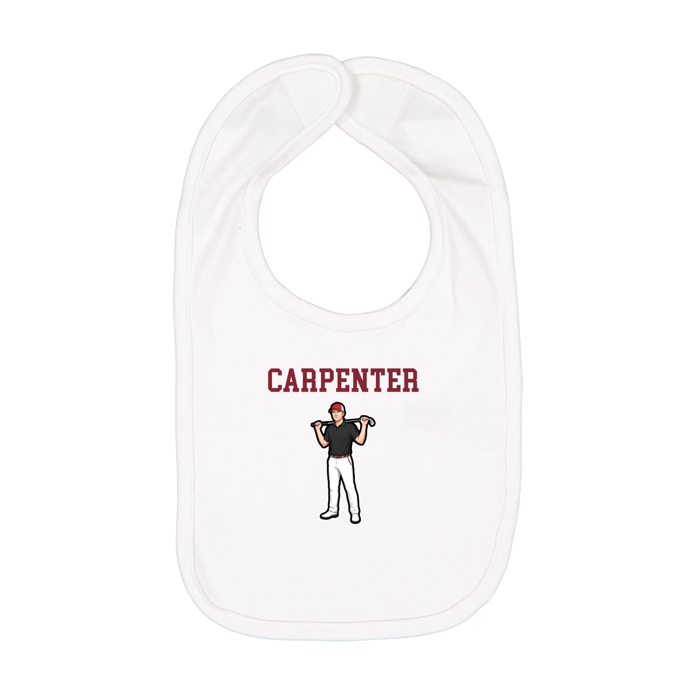 Infant Bib — Shirsey in White