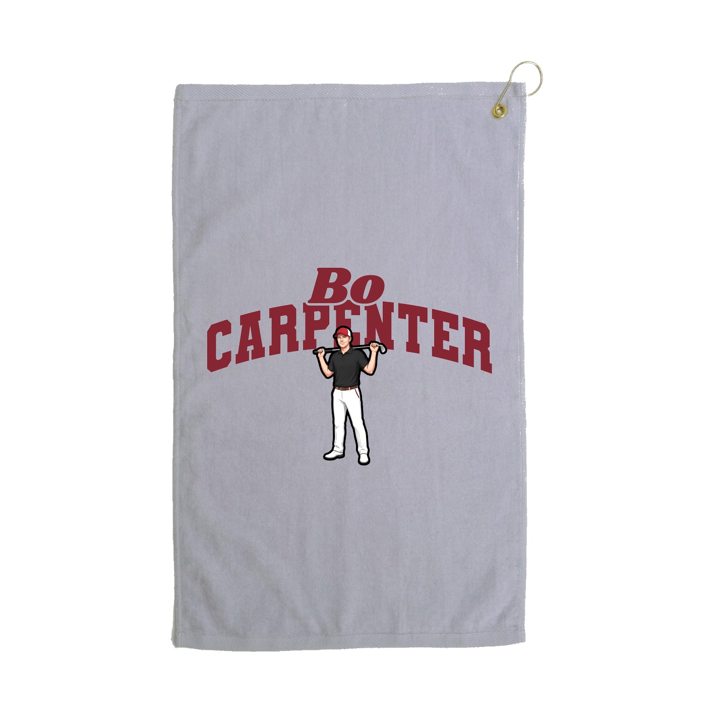 Golf Towel — Signature Arch in Grey