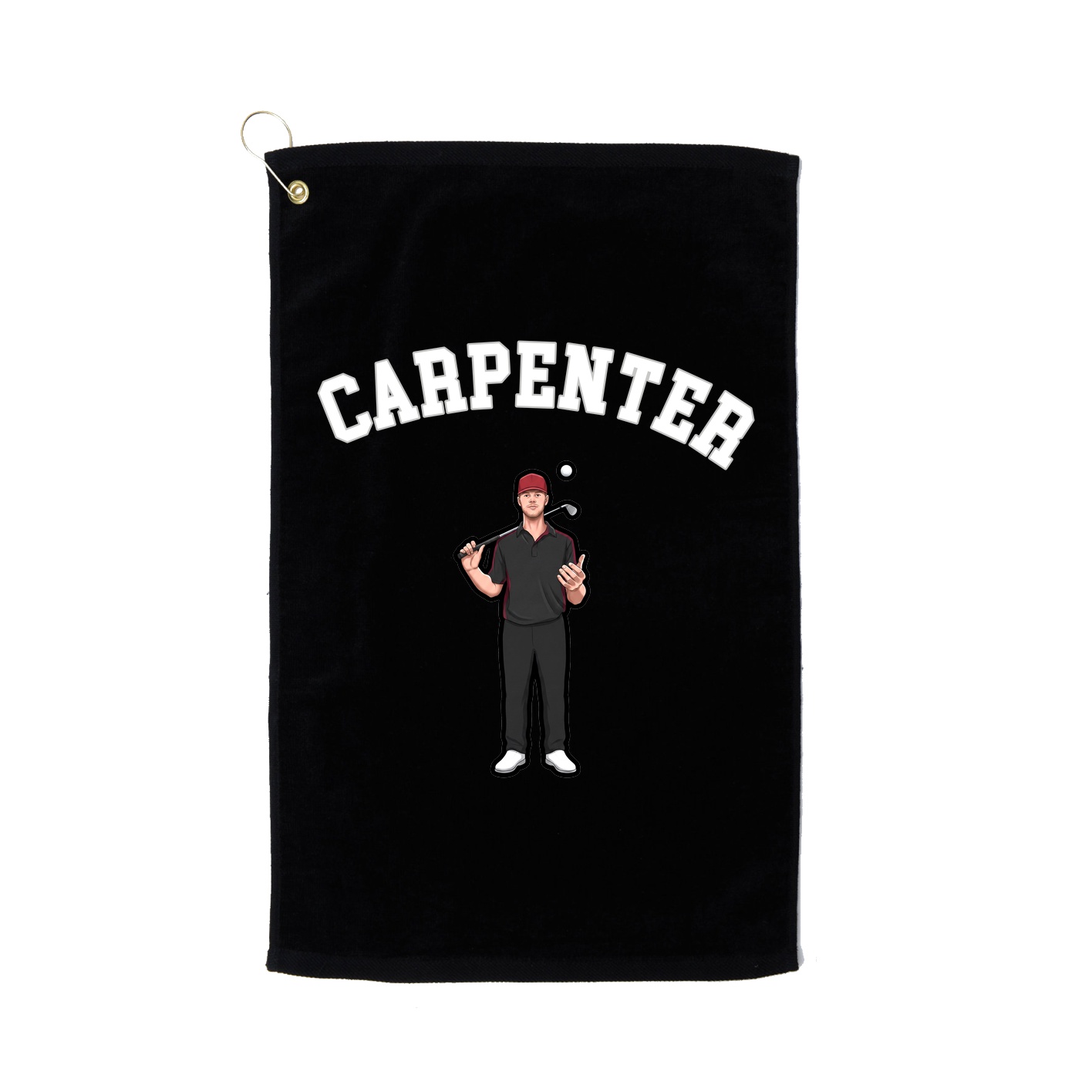 Golf Towel — Shirsey Arch in Black