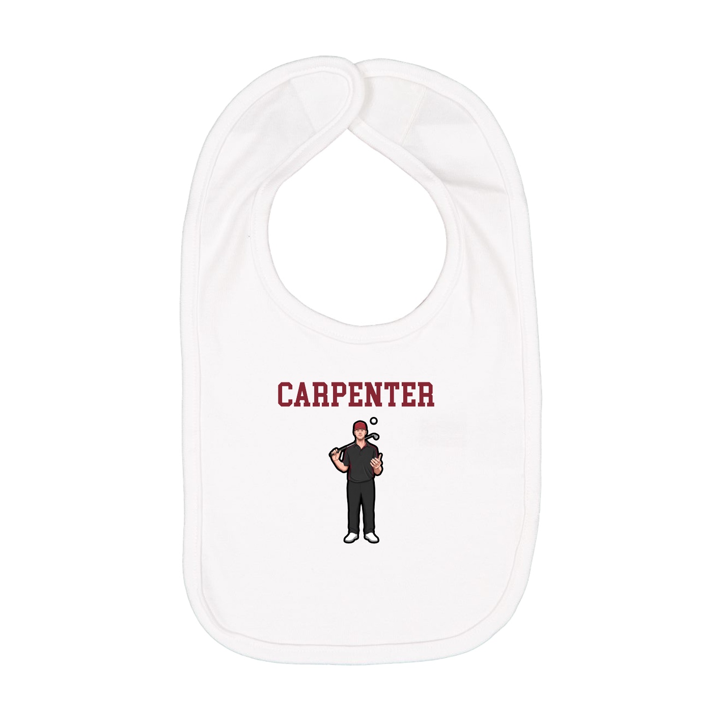 Infant Bib — Shirsey in White