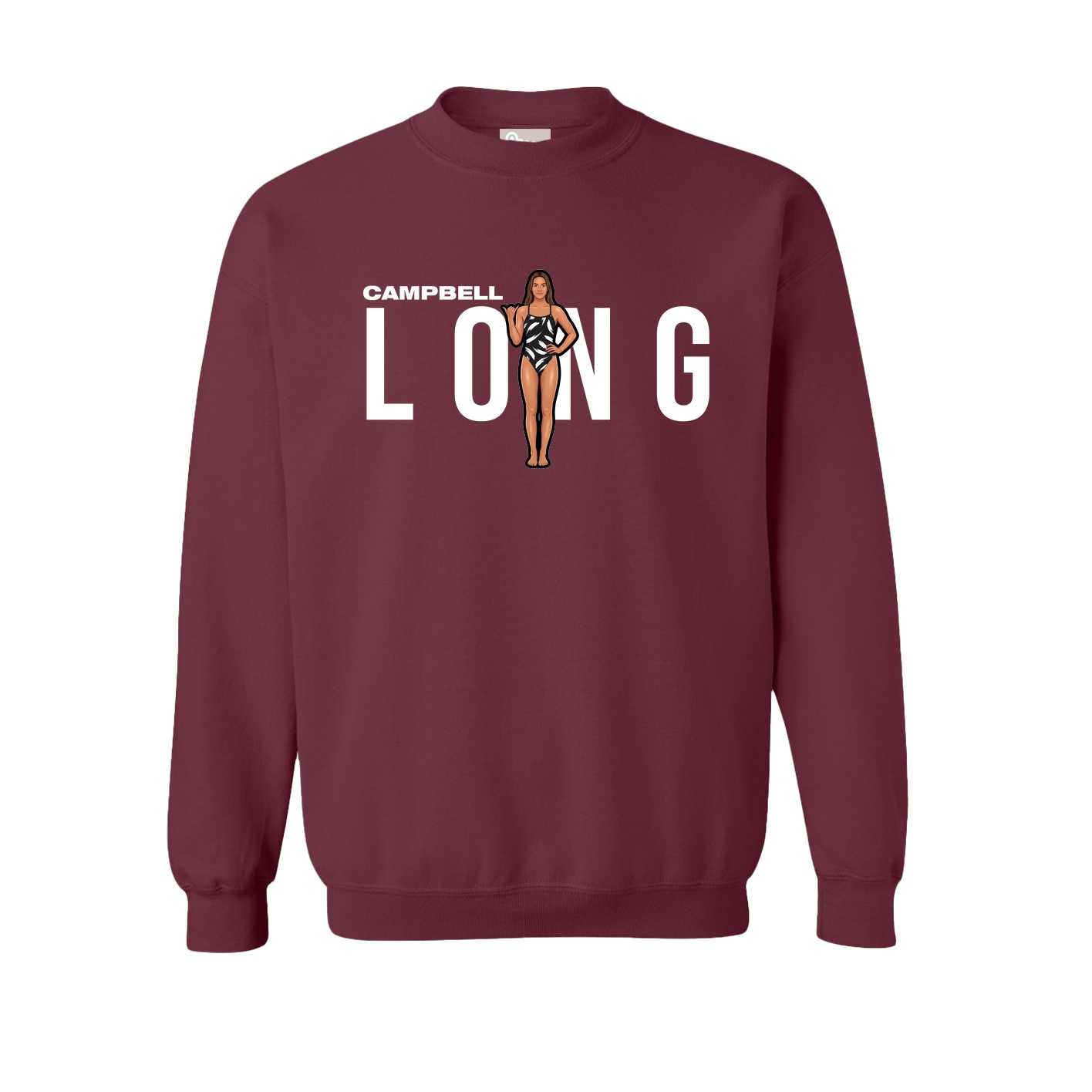 Fleece Crew — Player Name in Maroon