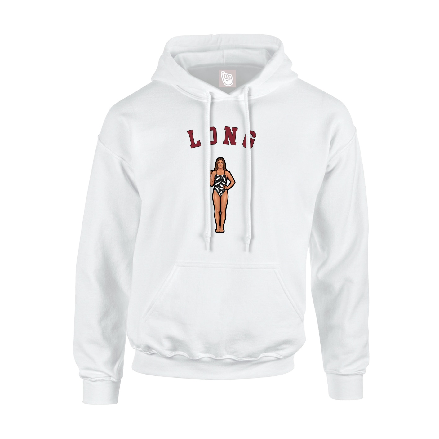 Hoodie — Shirsey Arch in White