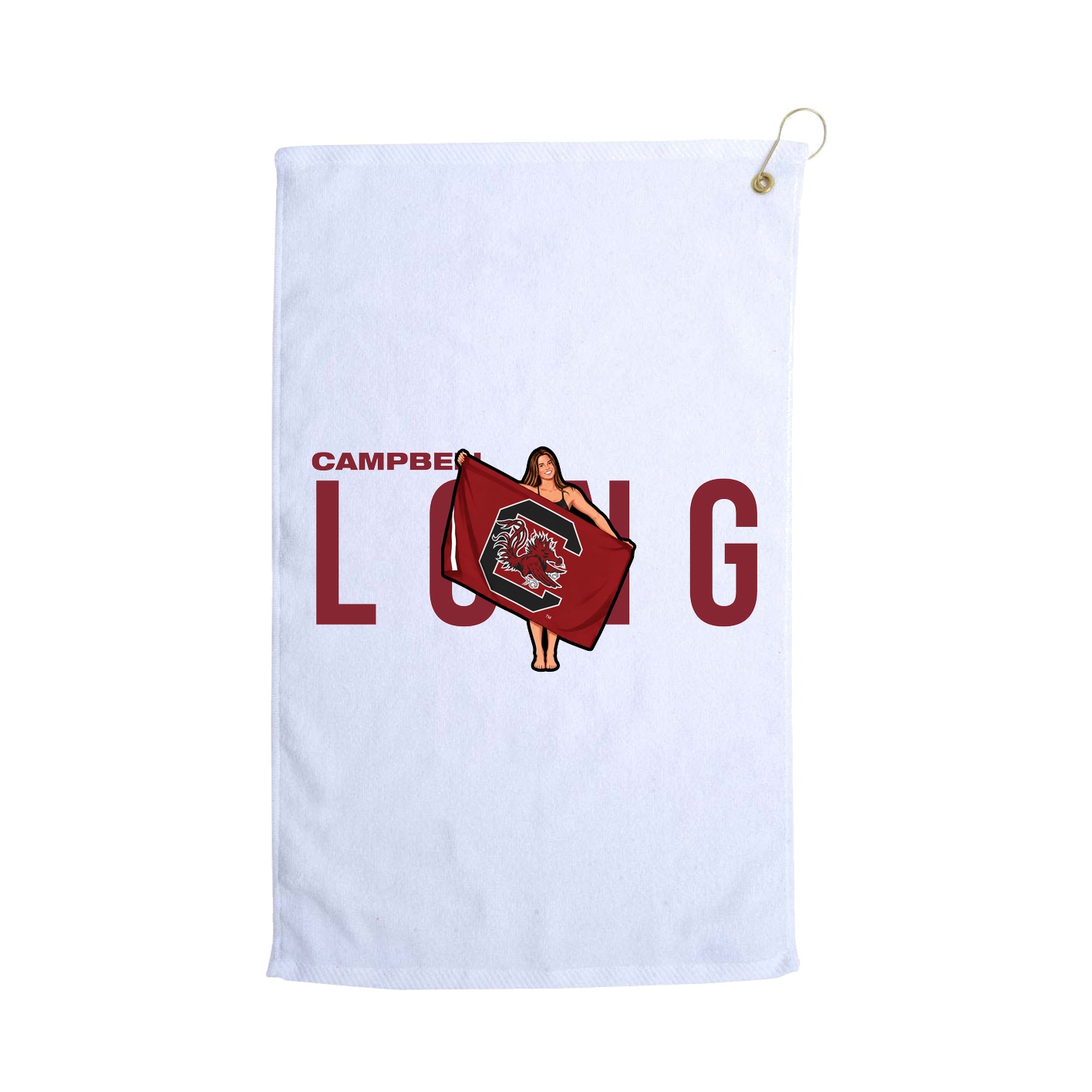 Golf Towel — Player Name in White