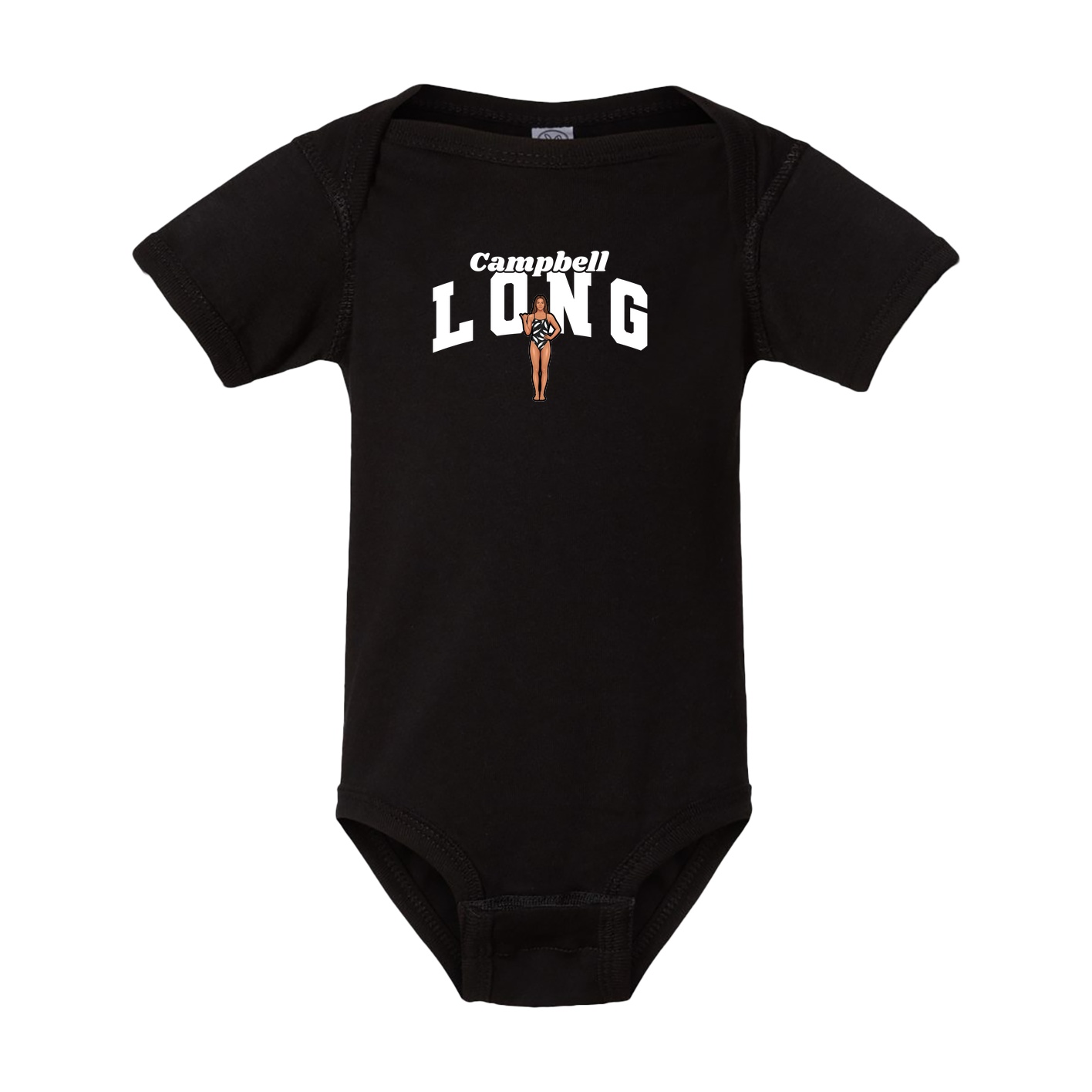 Baby Onesie — Signature Arch in Black