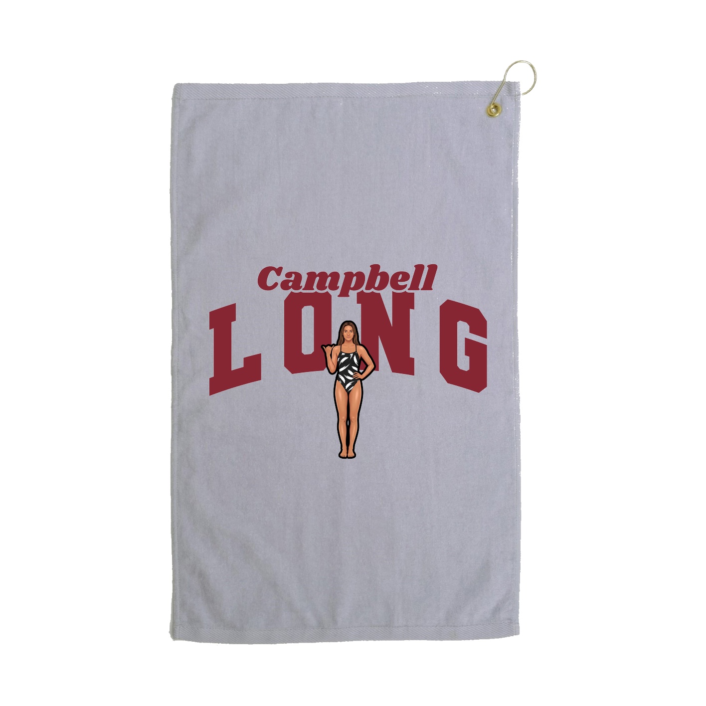 Golf Towel — Signature Arch in Grey