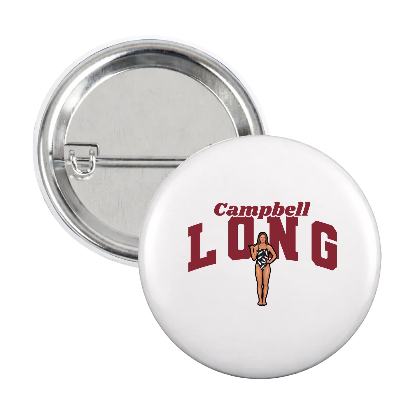 Game Day Button — Signature Arch in White