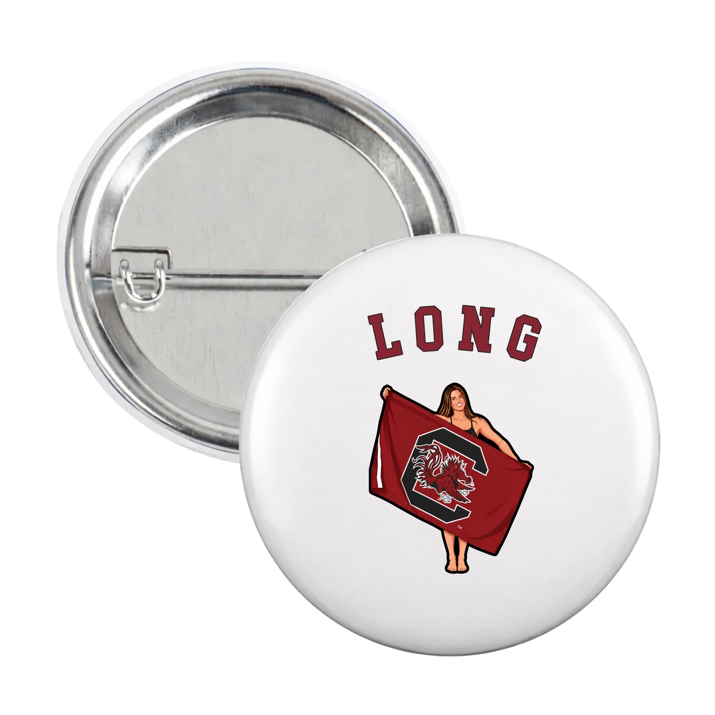 Game Day Button — Shirsey Arch in White