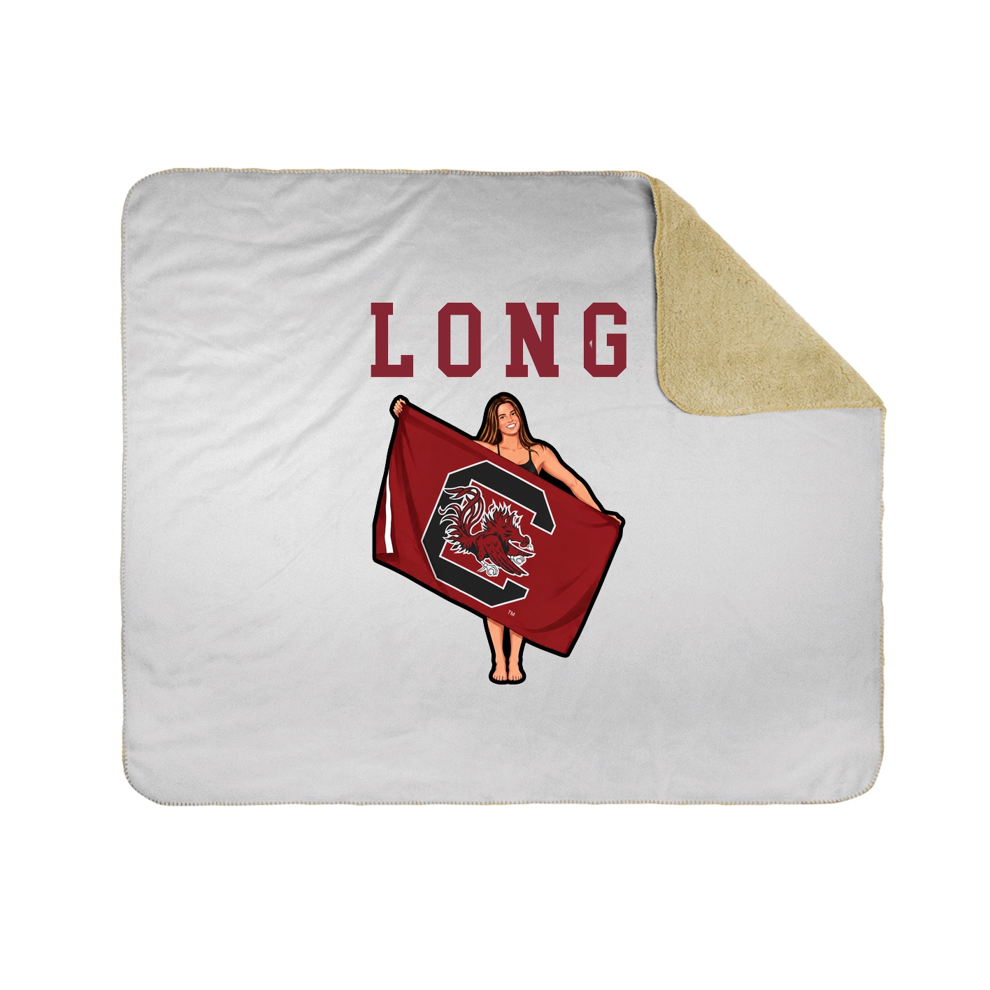 Throw Blanket — Shirsey in White