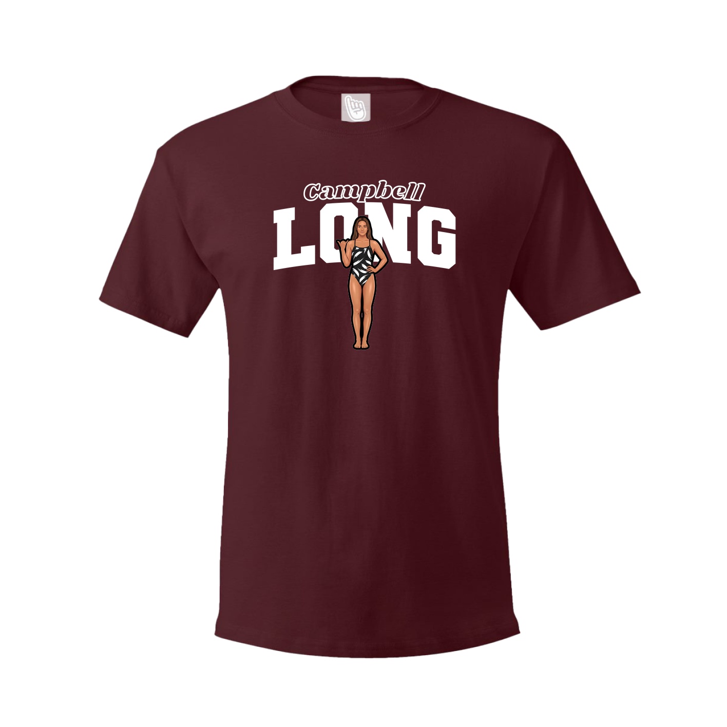 Youth Tee — Name Arch in Maroon