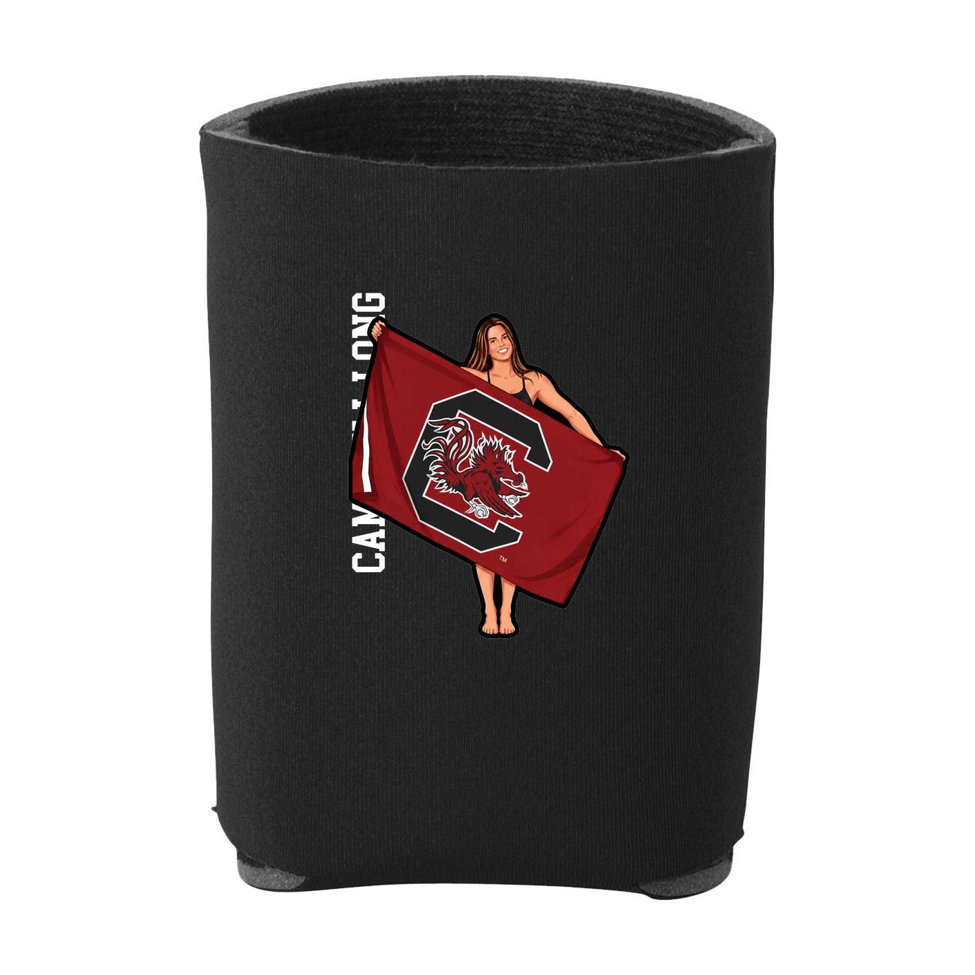 Can Holder — Name Vertical in Black