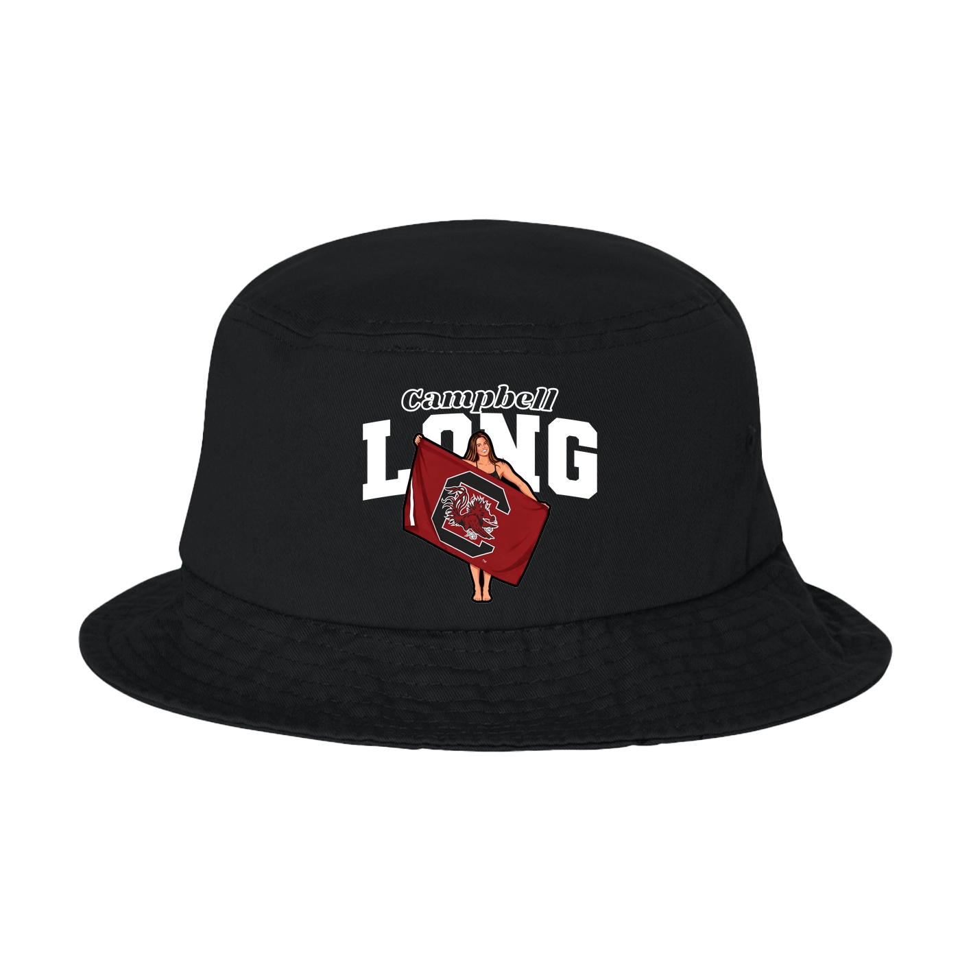 Bucket Cap — Name Arch in Black