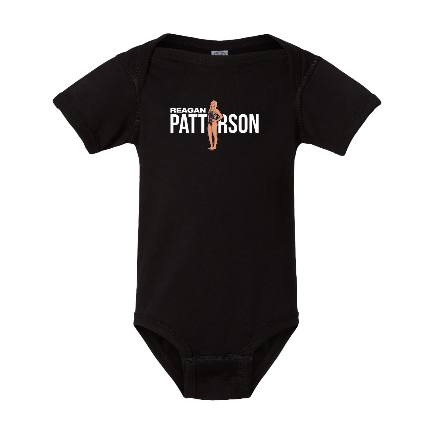 Baby Onesie — Player Name in Black