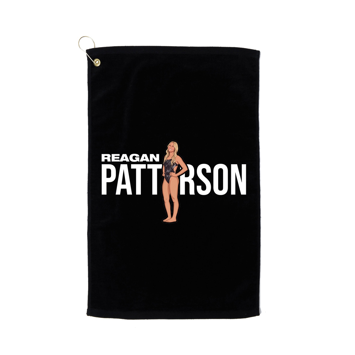 Golf Towel — Player Name in Black