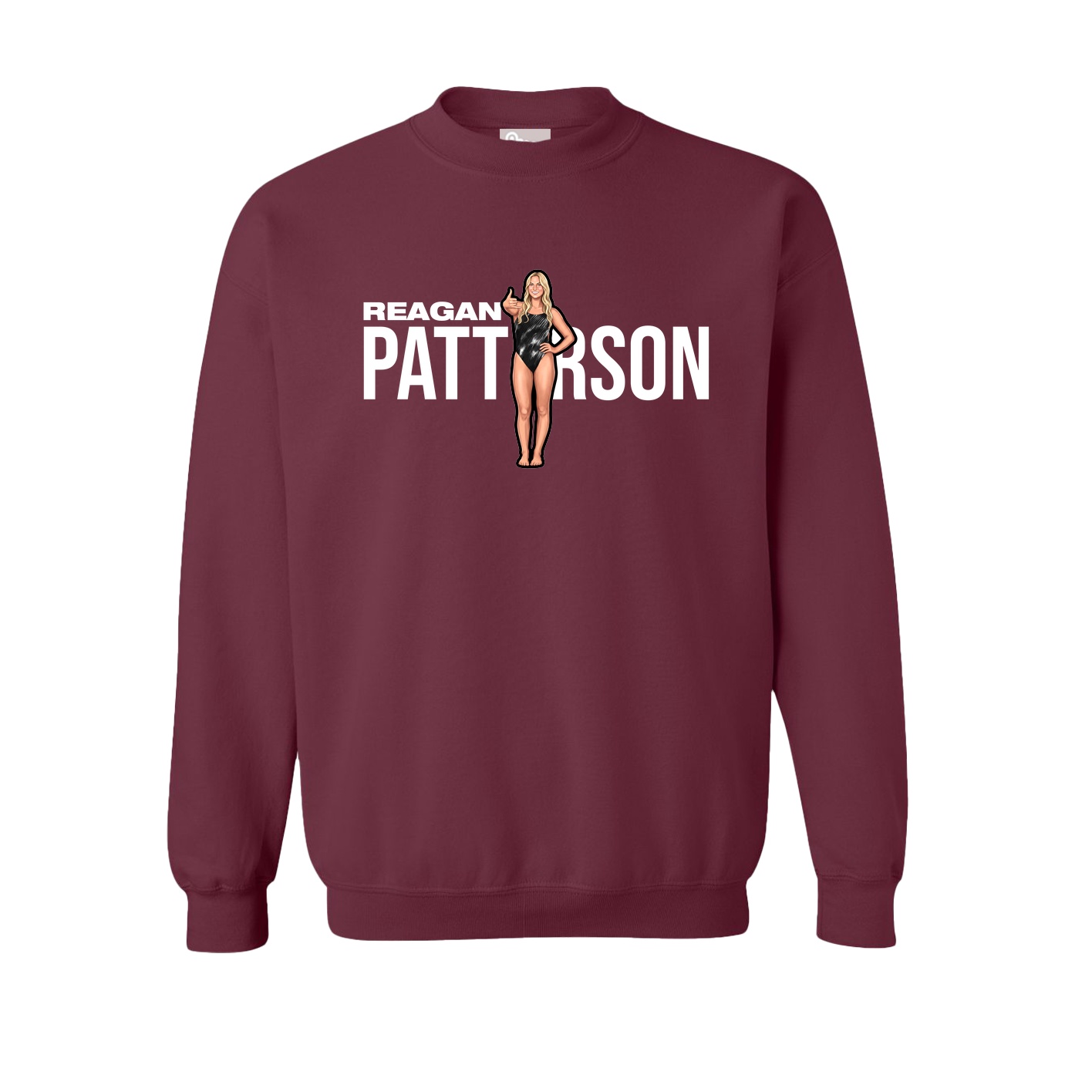 Fleece Crew — Player Name in Maroon