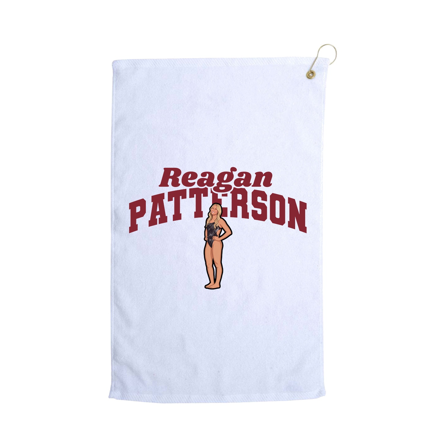 Golf Towel — Signature Arch in White