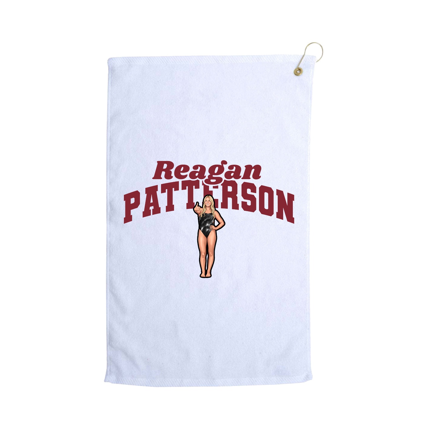 Golf Towel — Signature Arch in White