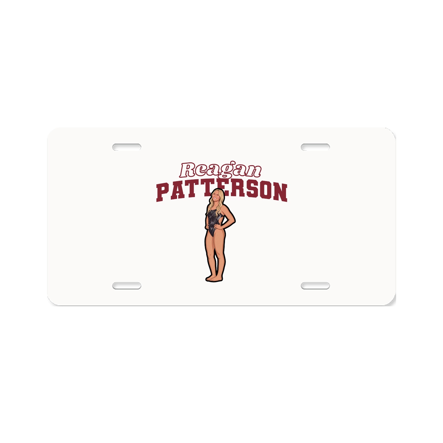 License Plate — Name Arch in Classic