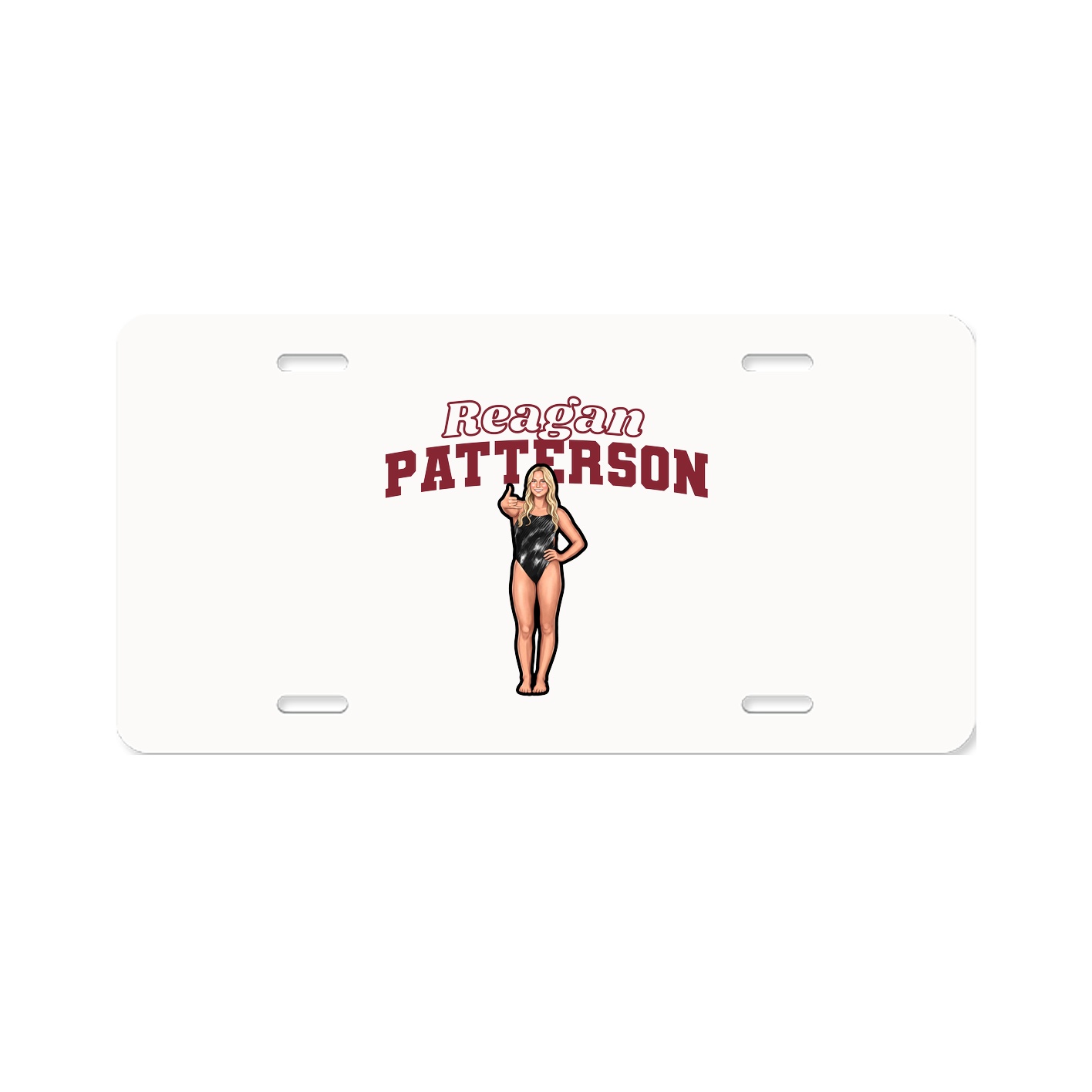 License Plate — Name Arch in Classic