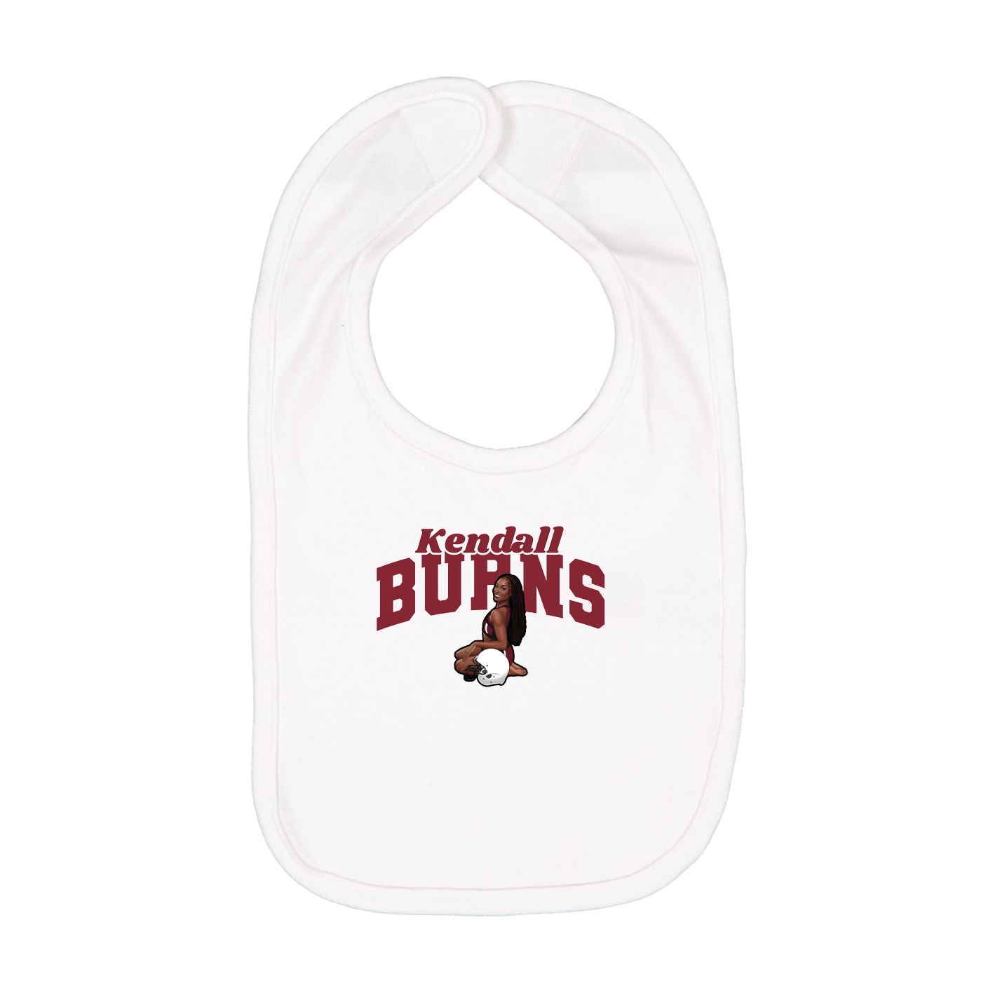 Infant Bib — Signature Arch in White