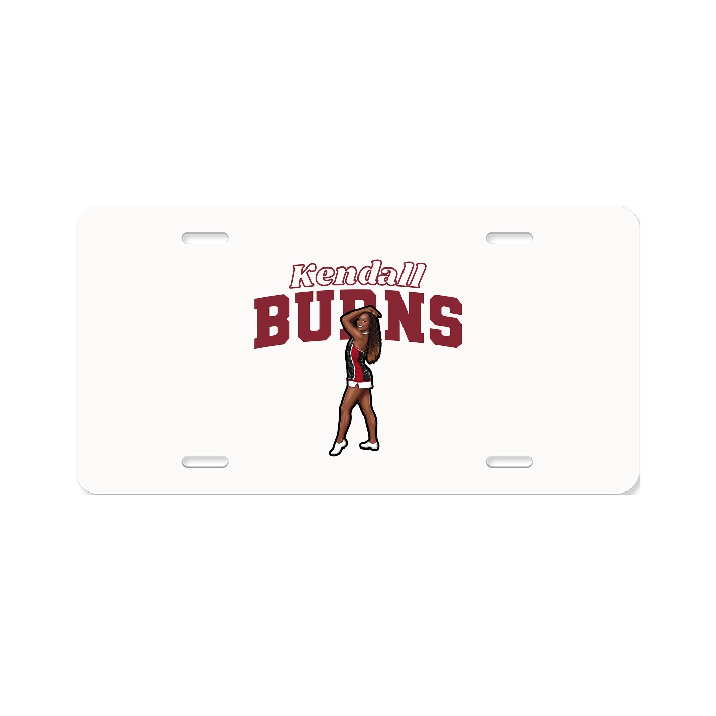 License Plate — Name Arch in Classic