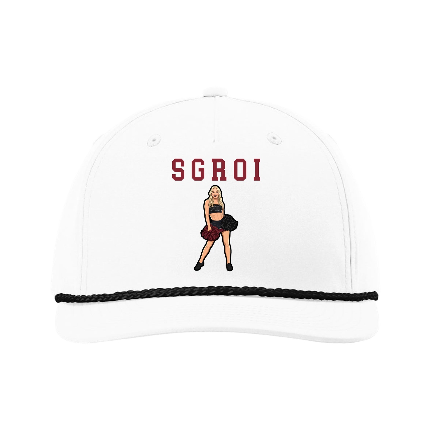 Five-Panel Classic Rope Cap — Shirsey in White