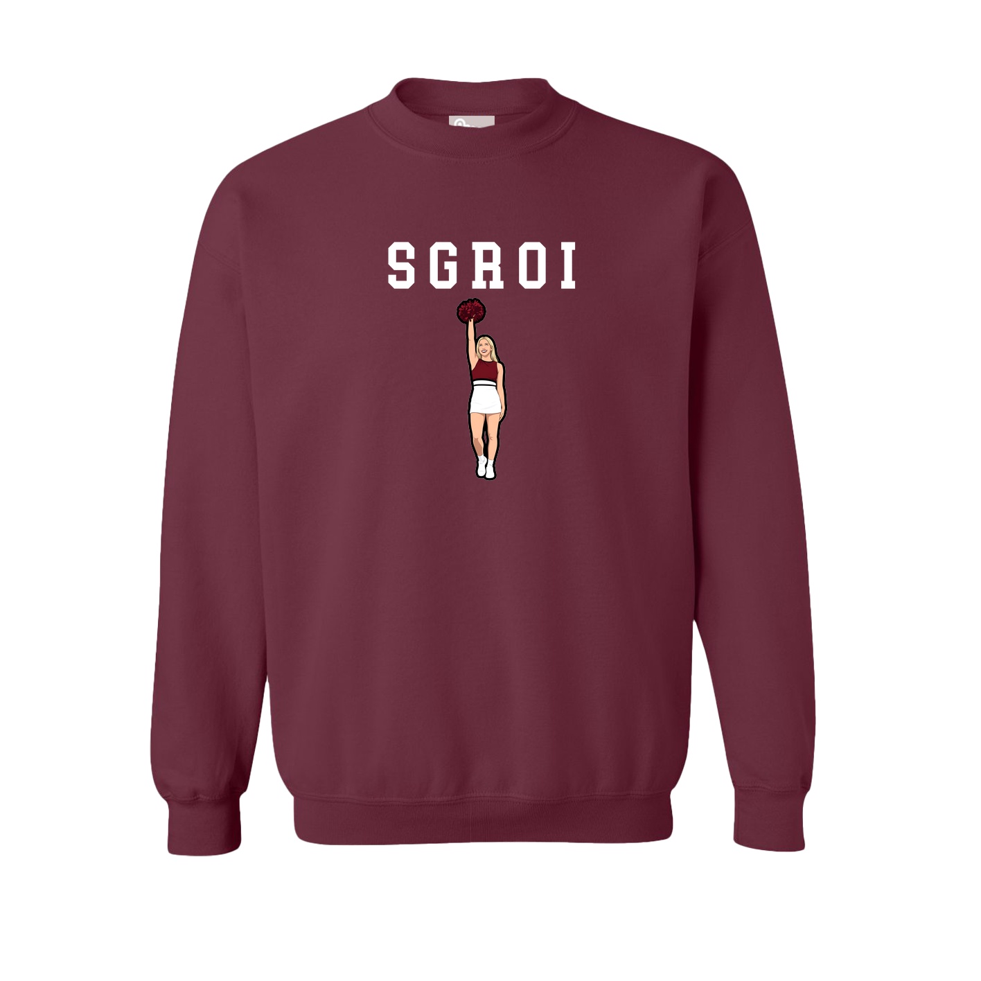 Fleece Crew — Shirsey in Maroon