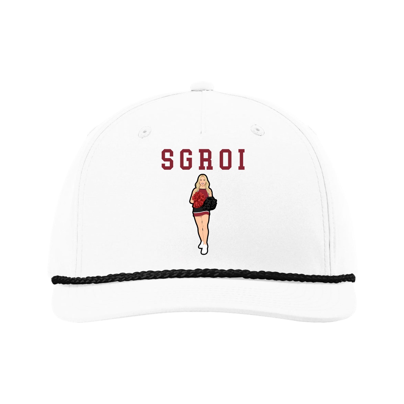 Five-Panel Classic Rope Cap — Shirsey in White
