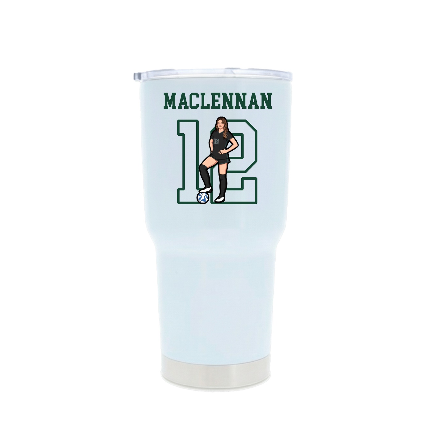 30oz Stainless Steel Tumbler — Shirsey in White