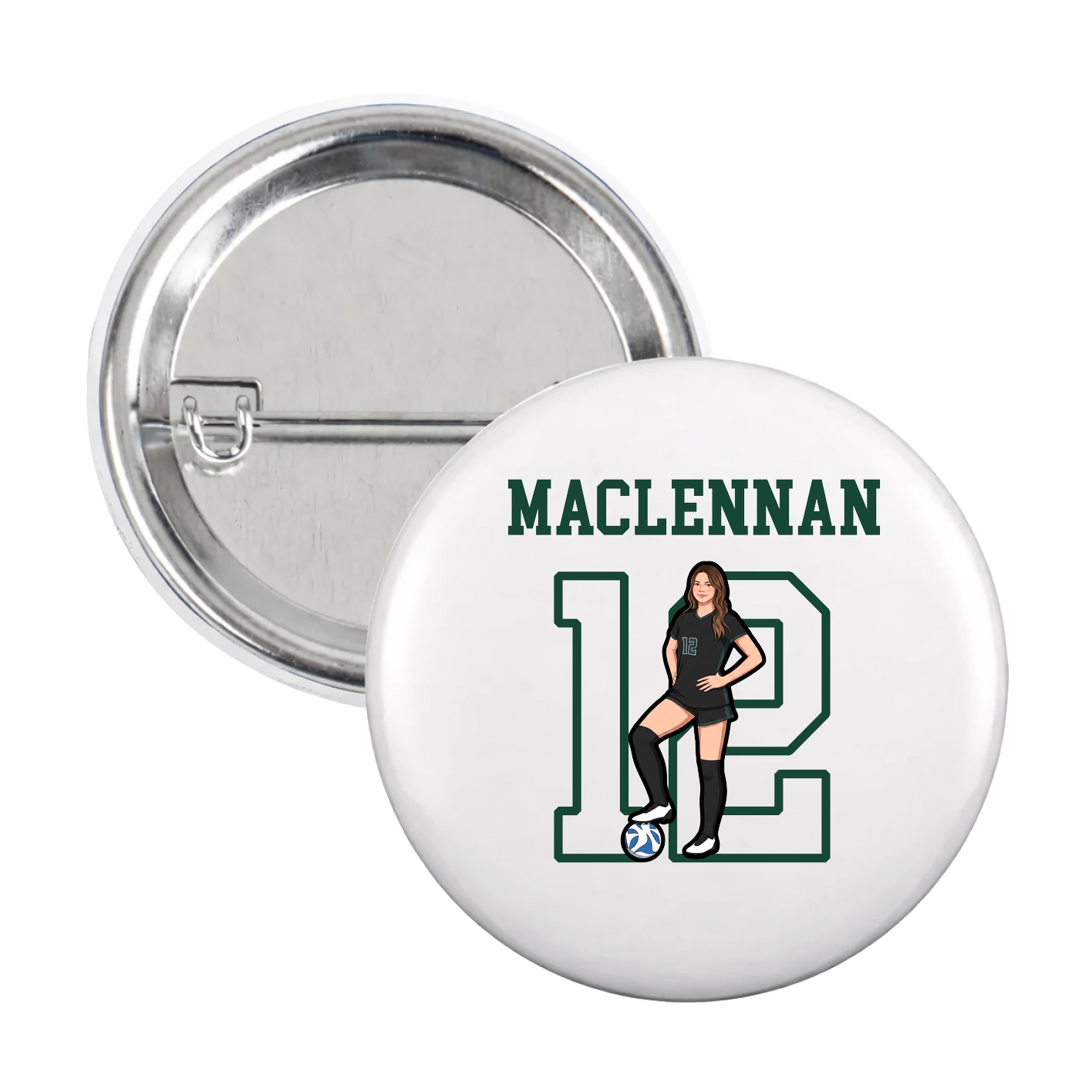 Game Day Button — Shirsey in White