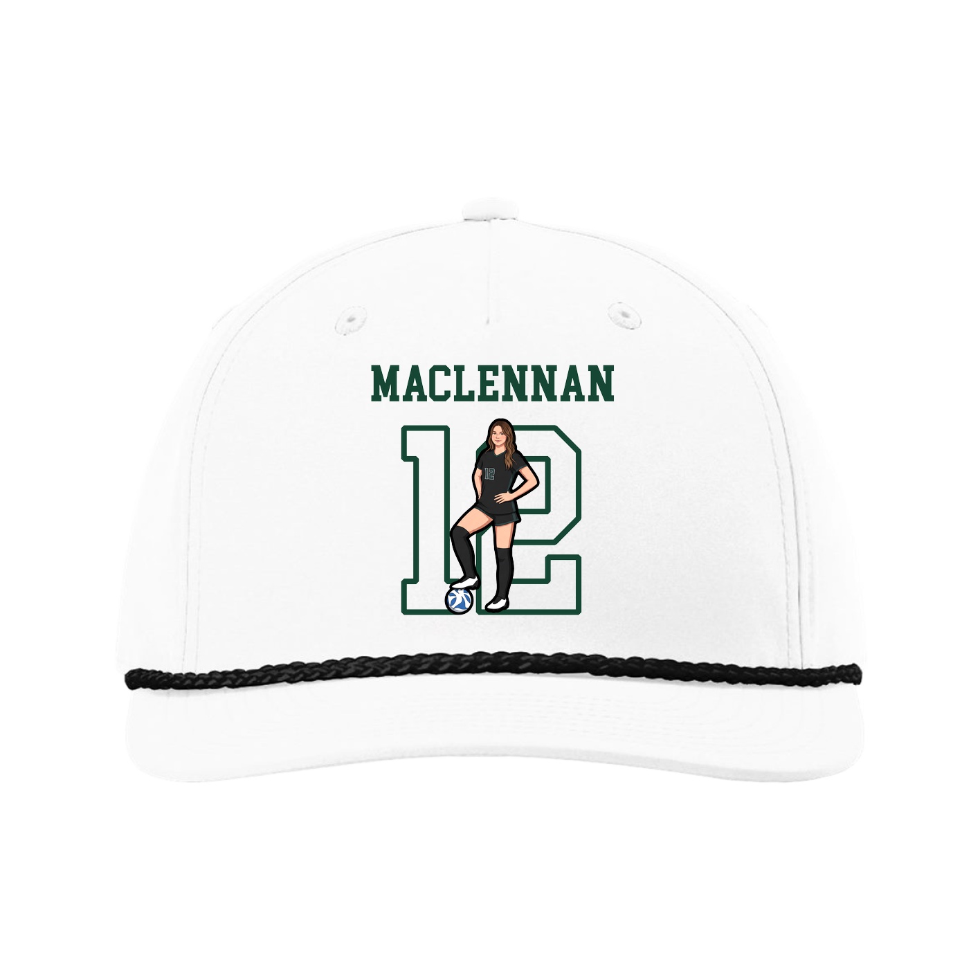 Five-Panel Classic Rope Cap — Shirsey in White