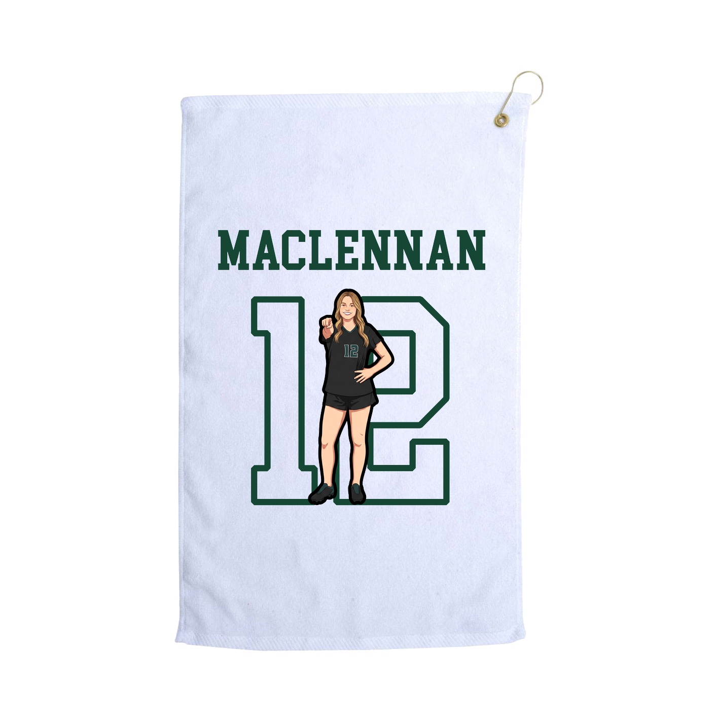 Golf Towel — Shirsey in White