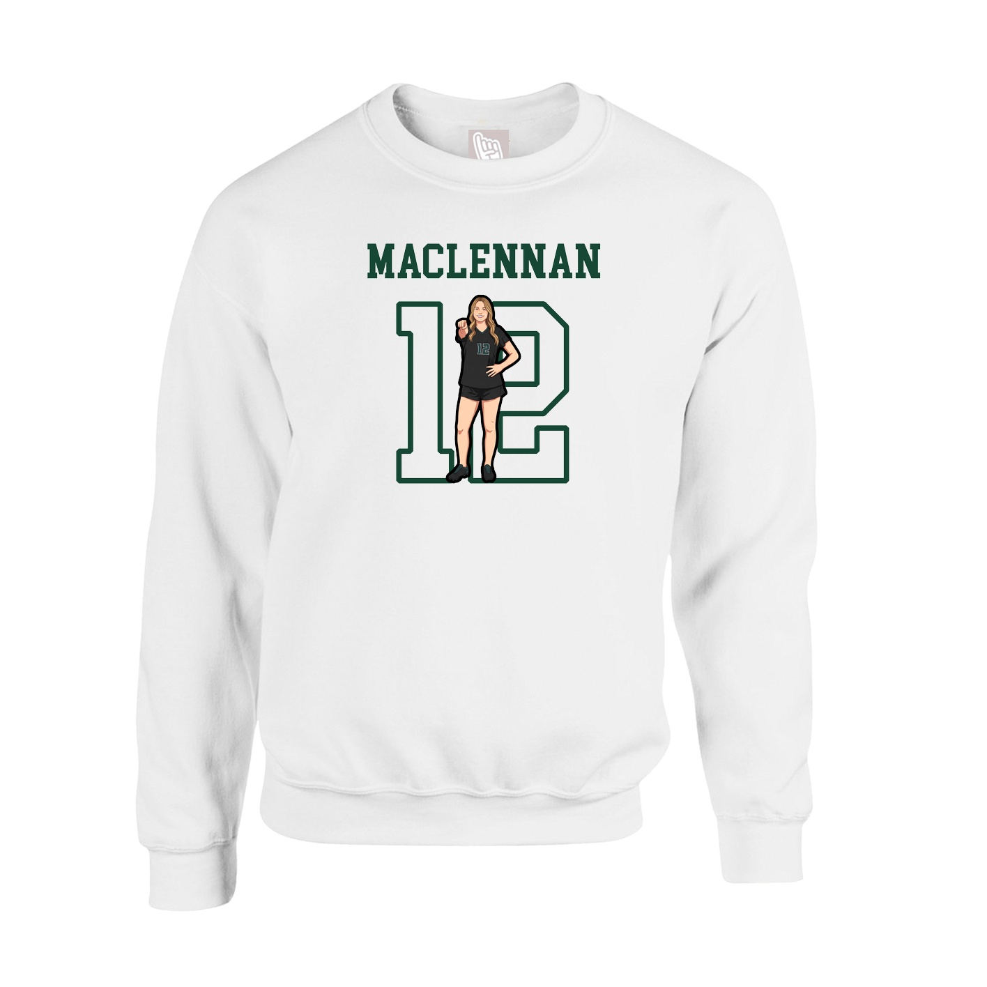 Fleece Crew — Shirsey in White