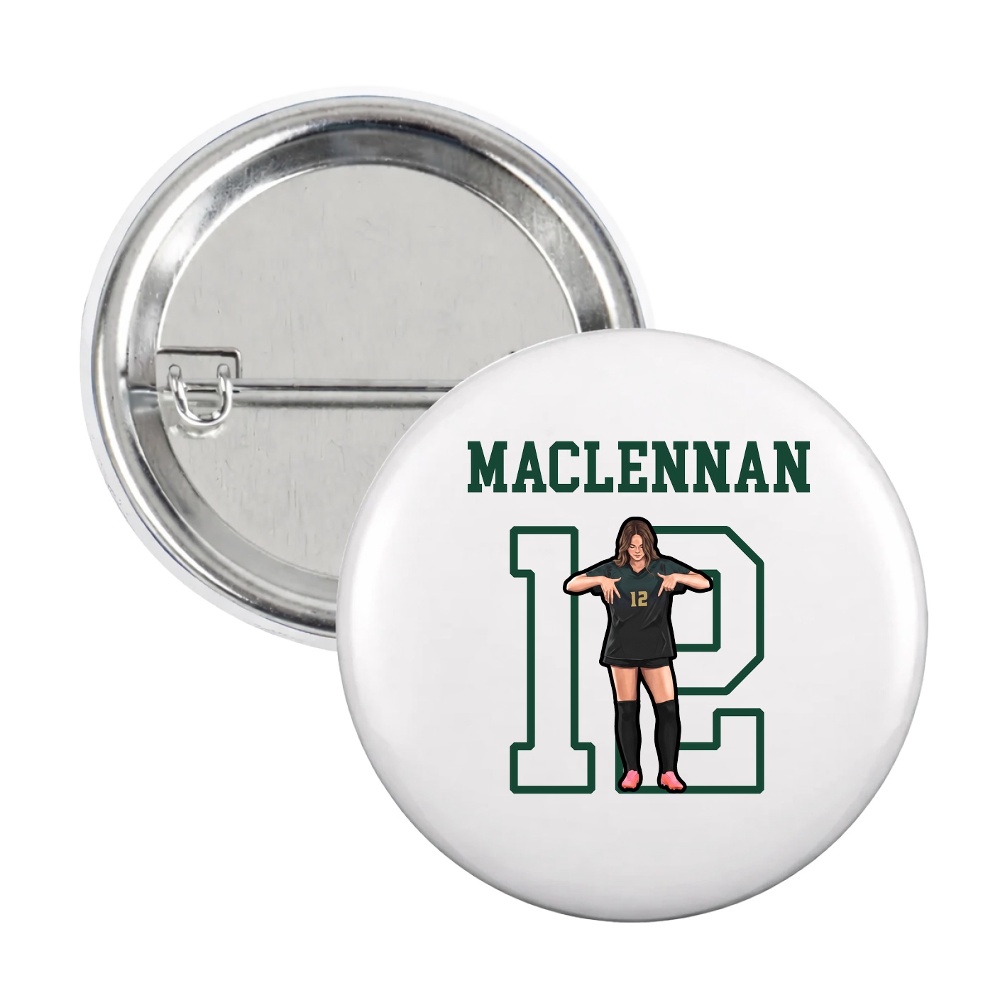 Game Day Button — Shirsey in White