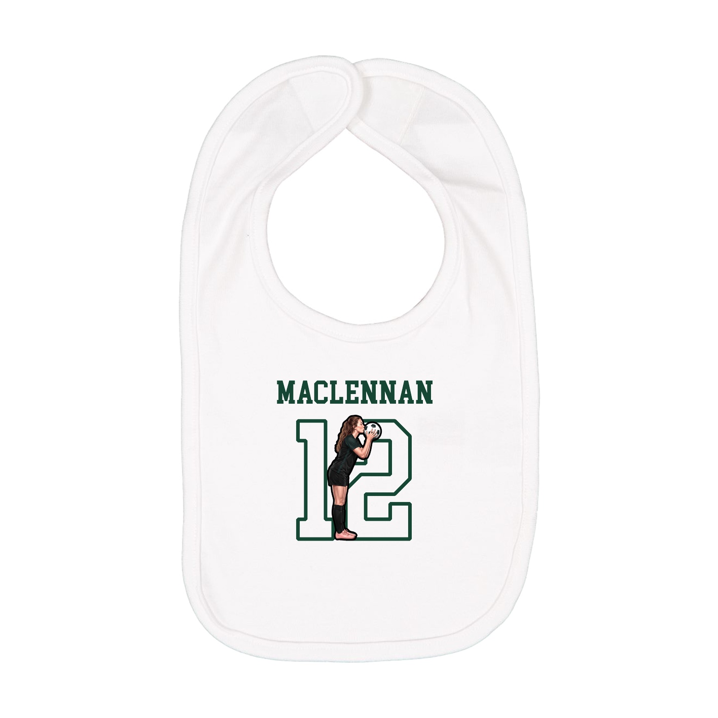 Infant Bib — Shirsey in White