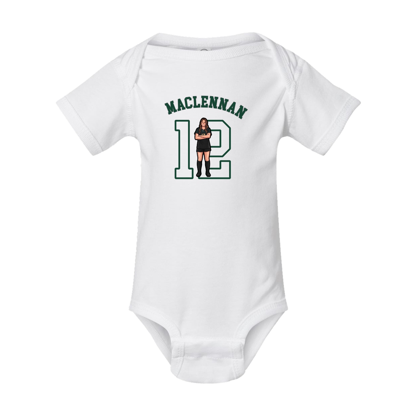 Baby Onesie — Shirsey Arch in White