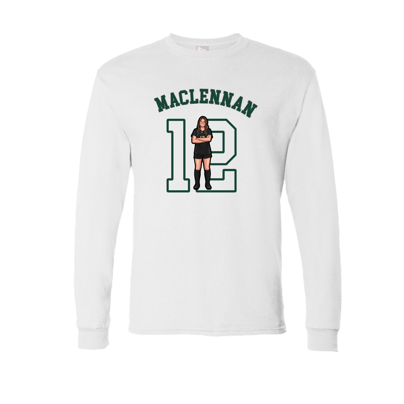Long Sleeve Tee — Shirsey Arch in White