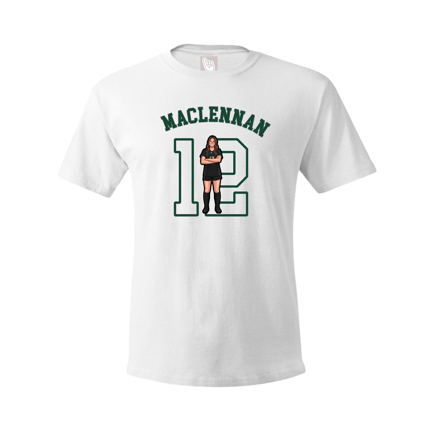 Youth Tee — Shirsey Arch in White