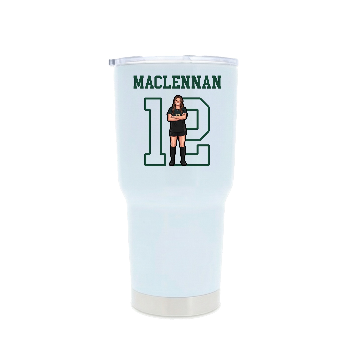 30oz Stainless Steel Tumbler — Shirsey in White